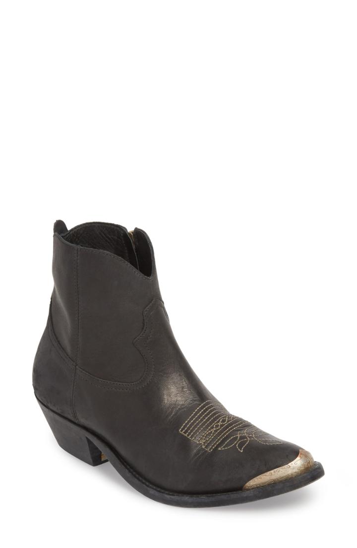 Women's Golden Goose Young Western Bootie Us / 38eu - Black