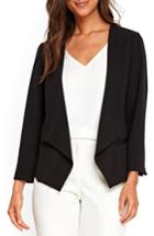 Women's Wallis Jersey Scuba Crepe Jacket Us / 8 Uk - Black