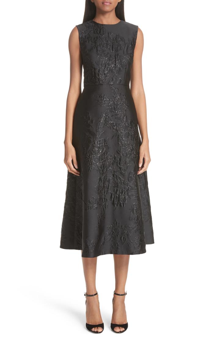 Women's Co Metallic Jacquard A-line Dress