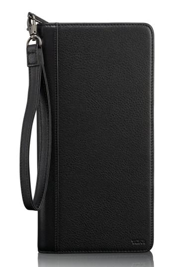 Men's Tumi Leather Zip Wallet - Black