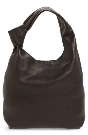 Loeffler Randall Mini Knot Leather Tote - Black