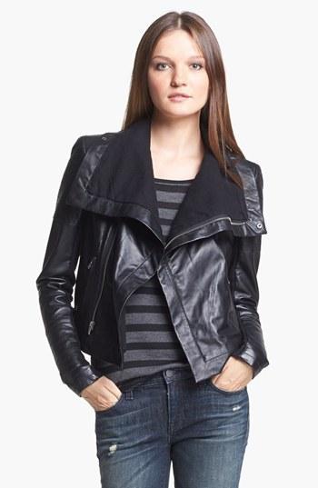 Veda 'max' Leather Moto Jacket