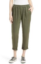 Women's Joie Saphine Pull-on Twill Roll Cuff Pants - Green
