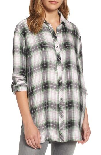 Women's Caslon Button Side Detail Tunic Shirt - Ivory