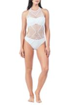 Women's Kenneth Cole New York Wrapped In Love One-piece Swimsuit - White