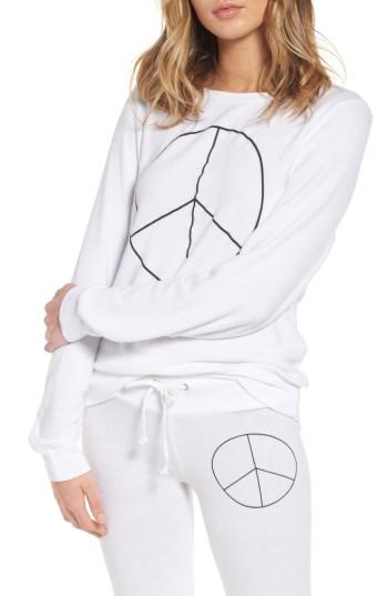 Women's Dream Scene Peace Sweatshirt - White