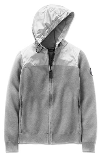 Women's Canada Goose Windbridge Hooded Sweater Jacket (0) - Grey
