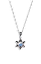 Women's Disney Frozen Snowflake Color Crystal Pendant Necklace