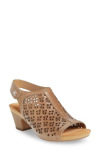 Women's Josef Seibel Ruth 33 Cutout Slingback Sandal -5.5us / 36eu - Beige