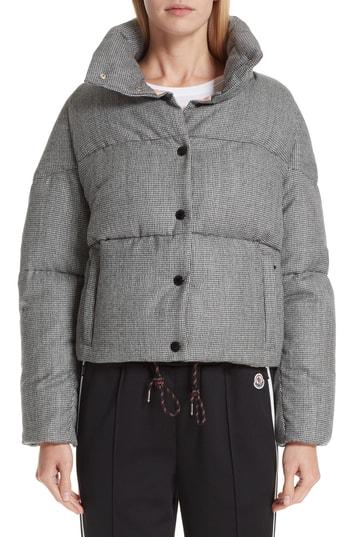 Women's Moncler Cer Wool Down Puffer Jacket - Black
