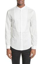 Men's John Varvatos Collection Bib Front Print Sport Shirt - White