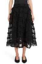 Women's Simone Rocha Tinsel Check Tulle Skirt Us / 10 Uk - Black