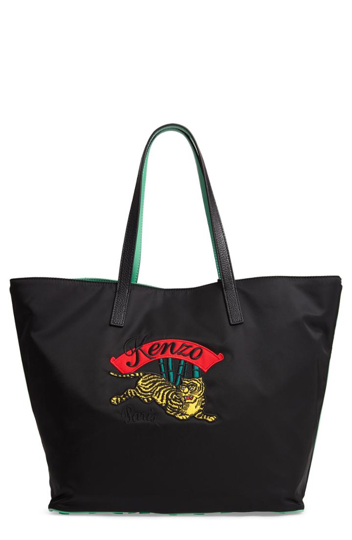 Kenzo Leaping Tiger Nylon Tote -