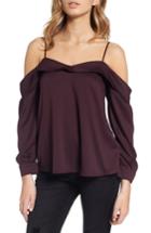 Women's Leith Satin Off The Shoulder Top - Purple