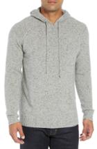 Men's Bobby Jones Rule 18 Donegal Regular Fit Hooded Sweater - Grey