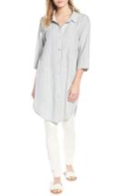 Women's Eileen Fisher Stripe Tunic Top, Size - Blue