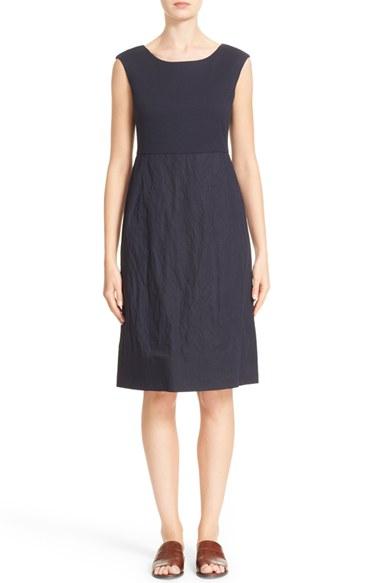 Women's Lafayette 148 New York Aleema Ponte & Crinkle Dress
