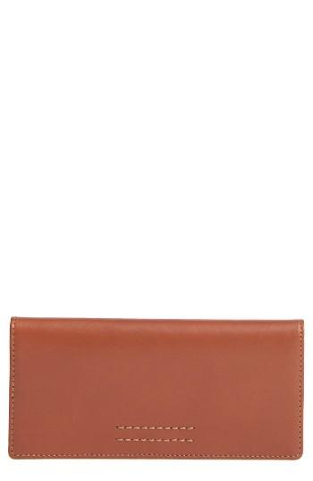 Women's Frye Harness Leather Continental Wallet - Brown