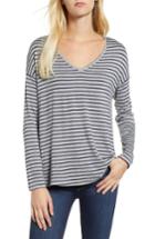Women's Gibson V-neck Stripe Top