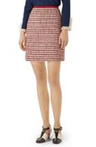 Women's Gucci Stripe Tweed A-line Skirt Us / 38 It - Red