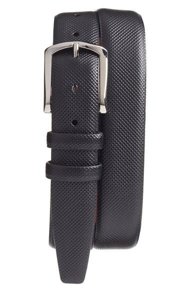 Men's Torino Belts Bulgaro Calfskin Leather Belt - Black