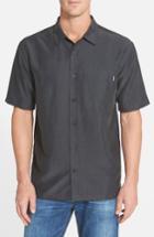 Men's Jack O'neill 'ixtapa' Regular Fit Short Sleeve Woven Sport Shirt, Size - Black