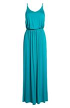 Women's Knit Maxi Dress - Blue/green