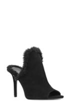 Women's Nine West Monuardo Faux Fur Trim Mule M - Black