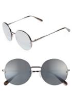 Women's Bobbi Brown 55mm Round Sunglasses - Dark Ruthenium