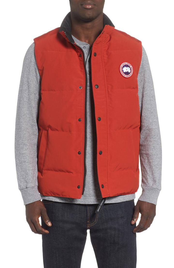 Men's Canada Goose Garson Regular Fit Quilted Down Vest - Red