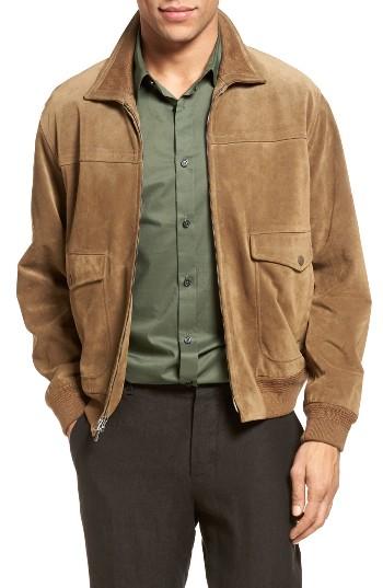 Men's Vince Suede Flight Jacket