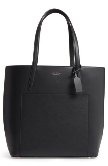 Smythson Panama Leather Tote - Black