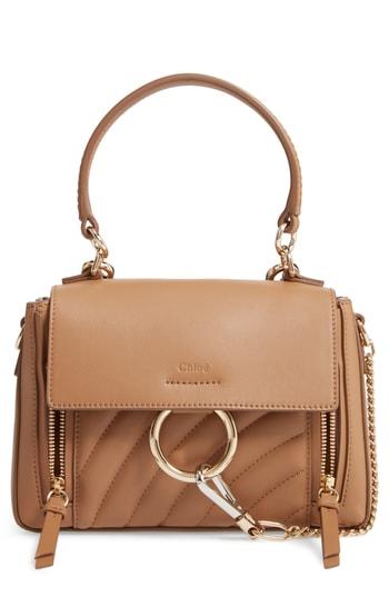 Chloe Mini Faye Day Leather Satchel - Brown