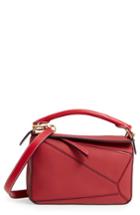 Loewe Small Puzzle Leather Shoulder Bag - Red