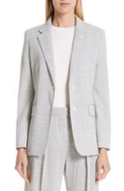 Women's Max Mara Kent Glen Plaid Wool Jacket - Grey