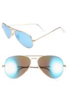 Women's Ray-ban Standard Icons 58mm Mirrored Polarized Aviator Sunglasses -