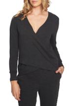Women's 1.state Wrap Front Knit Top - Grey
