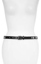 Women's Rebecca Minkoff Everly Dog Clip Belt - Black/ Nickel