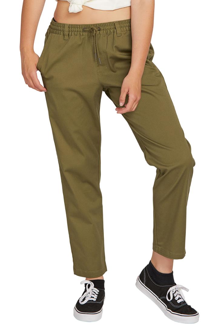 Women's Volcom Frochickie Travel Pants - Green