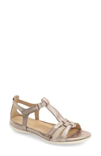 Women's Ecco 'flash' Sandal -7.5us / 38eu - Metallic