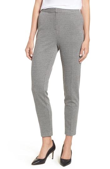 Women's Vince Camuto Mini Houndstooth Skinny Ankle Pants - Black