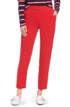 Women's Halogen High Waist Straight Pants - Red