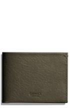 Men's Shinola Slim Bifold Leather Wallet - Green