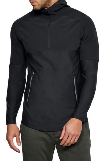 Men's Under Armour Threadborne Vanish Hoodie - Black