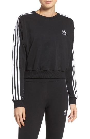 Women's Adidas Originals 3-stripes Crop Sweatshirt