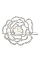 Cara Crystal Rose Hair Clip, Size - Metallic
