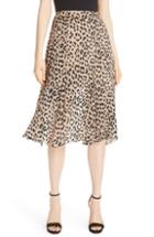Women's Alice + Olivia Athena Leopard Spot Skirt