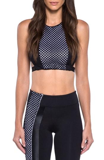 Women's Koral Dayside Crop Top - Black