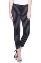 Women's Liverpool Jeans Company Double Stripe Pants - Black