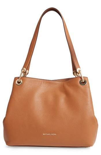 Michael Michael Kors Large Raven Leather Tote - Brown